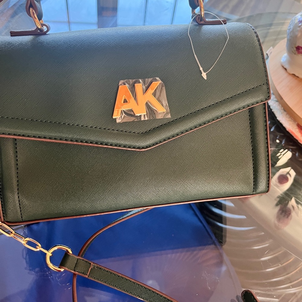 Brand New Anne Klein Hunter Green Handbag.
